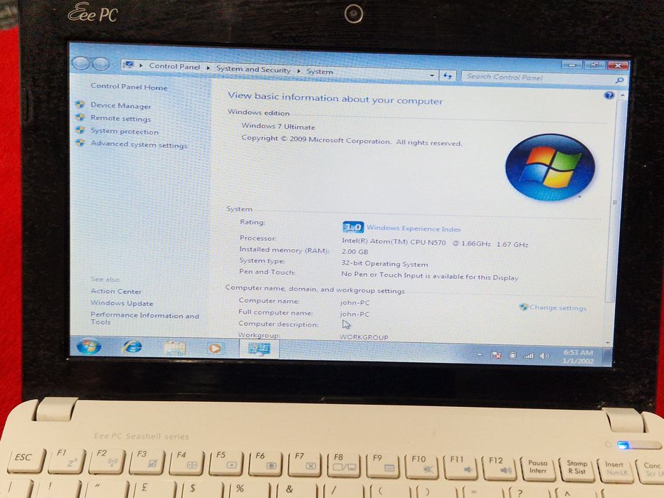 Mini laptop Asus perfect funcțional
