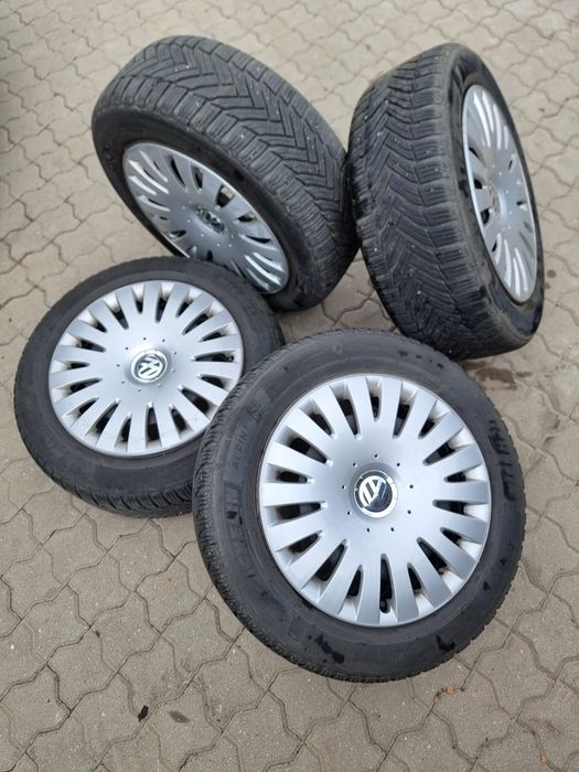 Vând jante tabla cu anvelope Michelin Alpin 6 Pasat b6