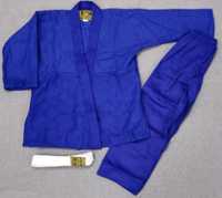Кимоно одежда для дзюдо и единоборств синее белое
