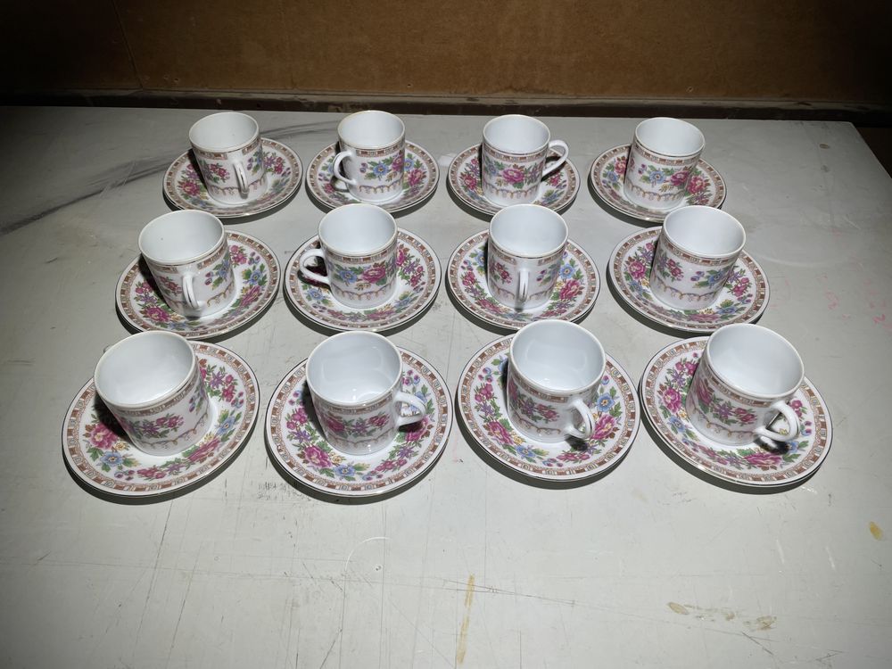 Set servire ceai/cafea portelan made in china perioada RSR