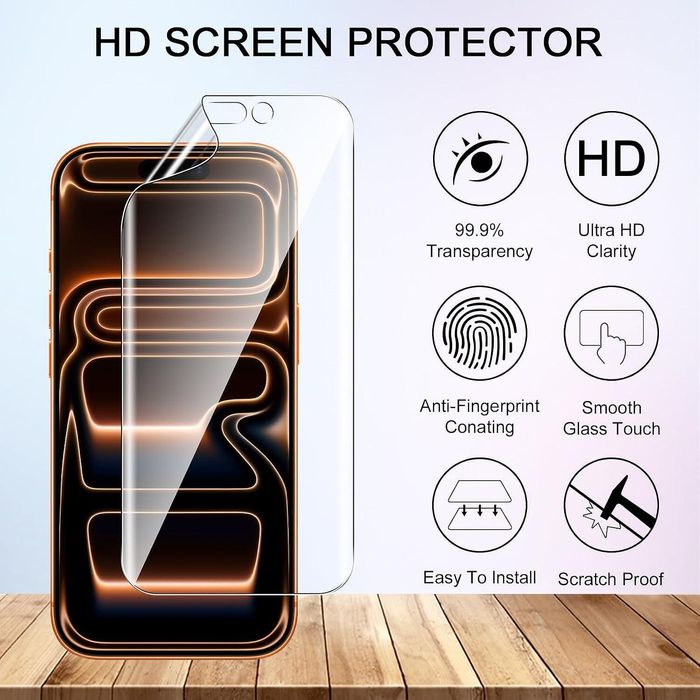 5d hydrogel/хидрогел протектор за дисплей за apple iphone 17 pro