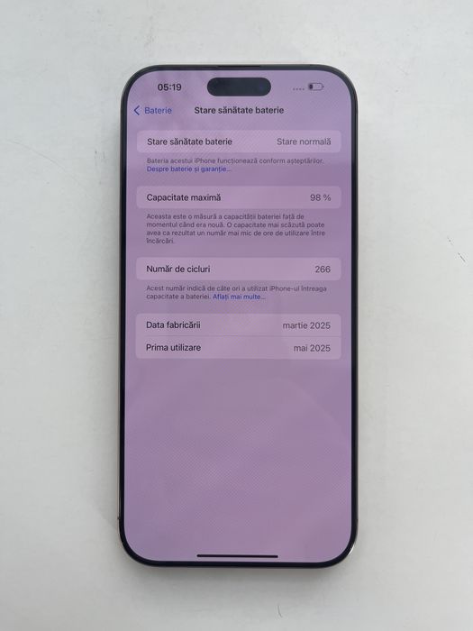 Iphone 16 Pro Max 256GB 100% Produs In Stare Impecabila