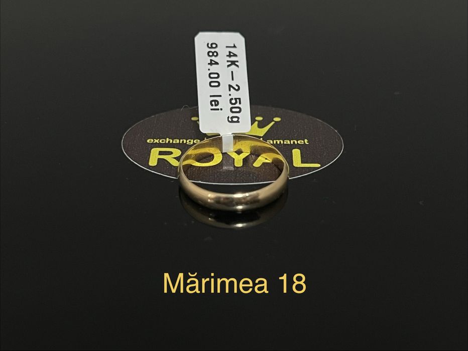 Bijuteria Royal CB : Inel stil Verigheta aur 14k 2,50gr