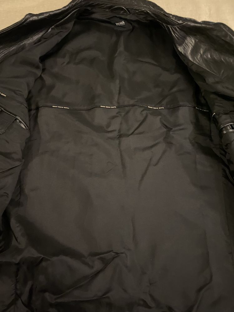 Geaca Piele Hugo Boss barbateasca