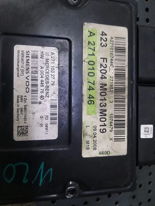 Ecu calculator motor 1.8 b mercedes c class w204 a2710107446 a0044467540