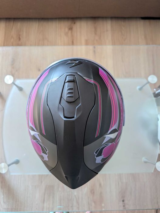 Каска Scorpion EXO-1400 AIR GAIA Matt Black Pink – Чисто Нова!