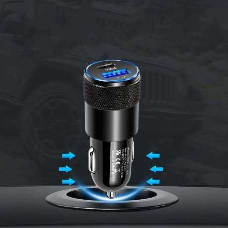 Адаптер Зарядно за запалка на кола USB-C, 3.1A- 12V-24V, А3921