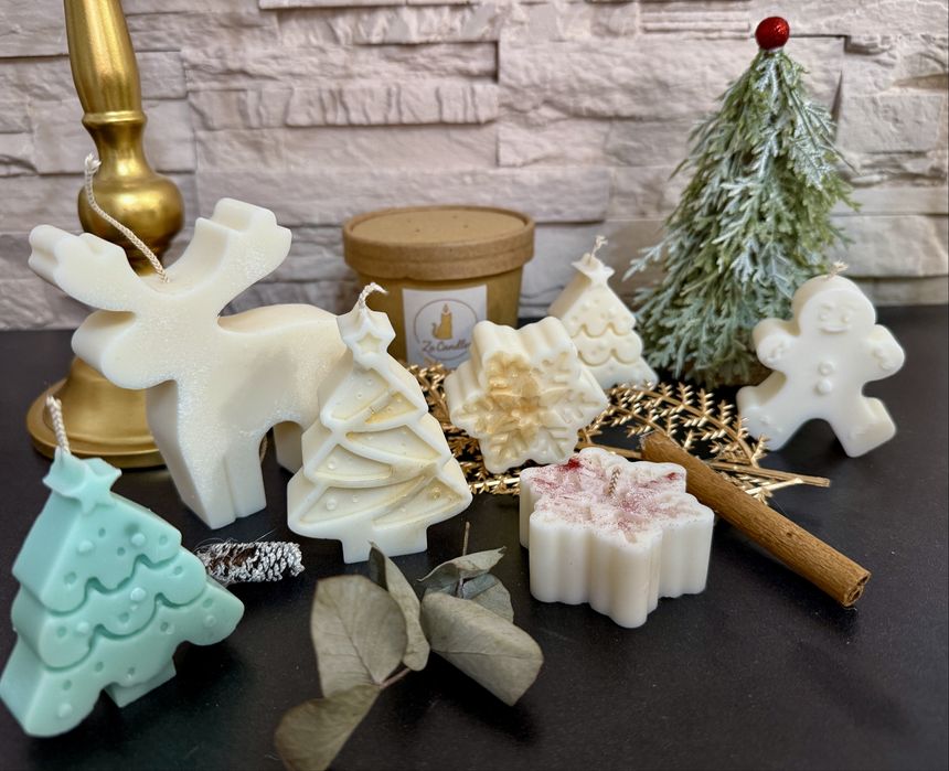 Lumânări decorative din ceară de soia