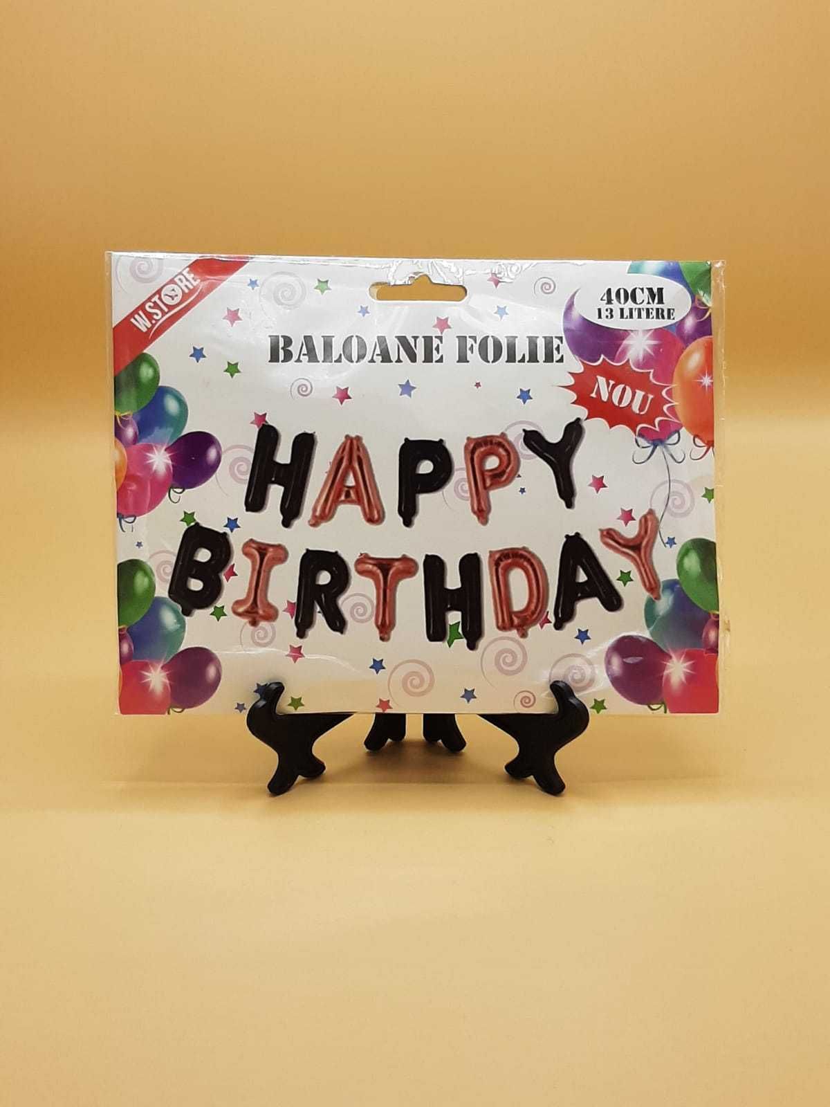 Set 25 baloane folie și latex HAPPY BIRTHDAY