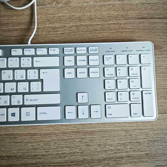 Клавиатура Hama ROSSANO - USB, бяла, с кирилица