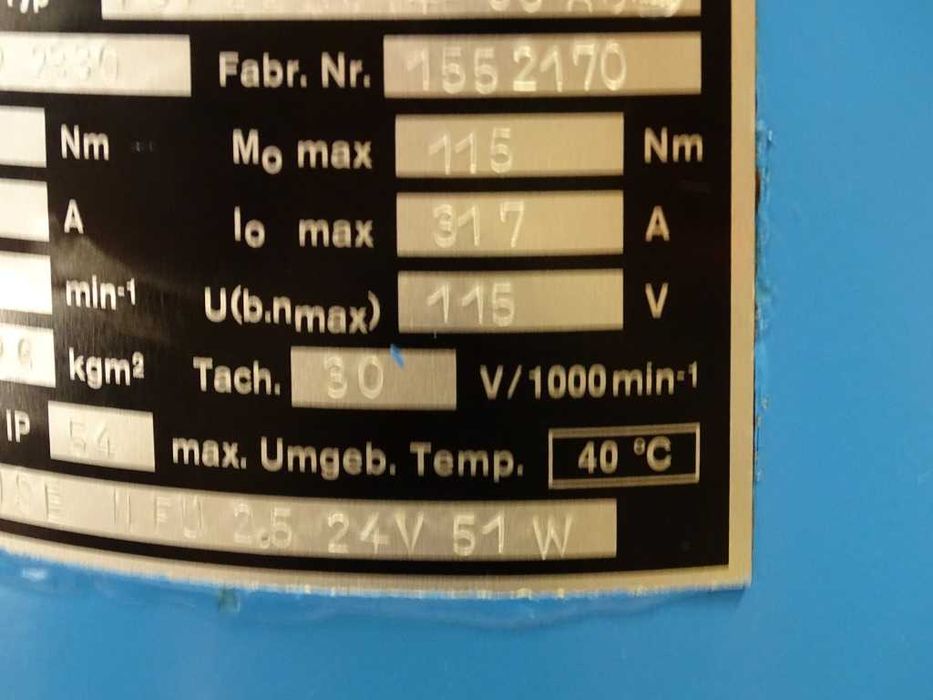 серво мотор Stromag FGP231/014-30A0 Permanent-Magnet-GS-Servomotor