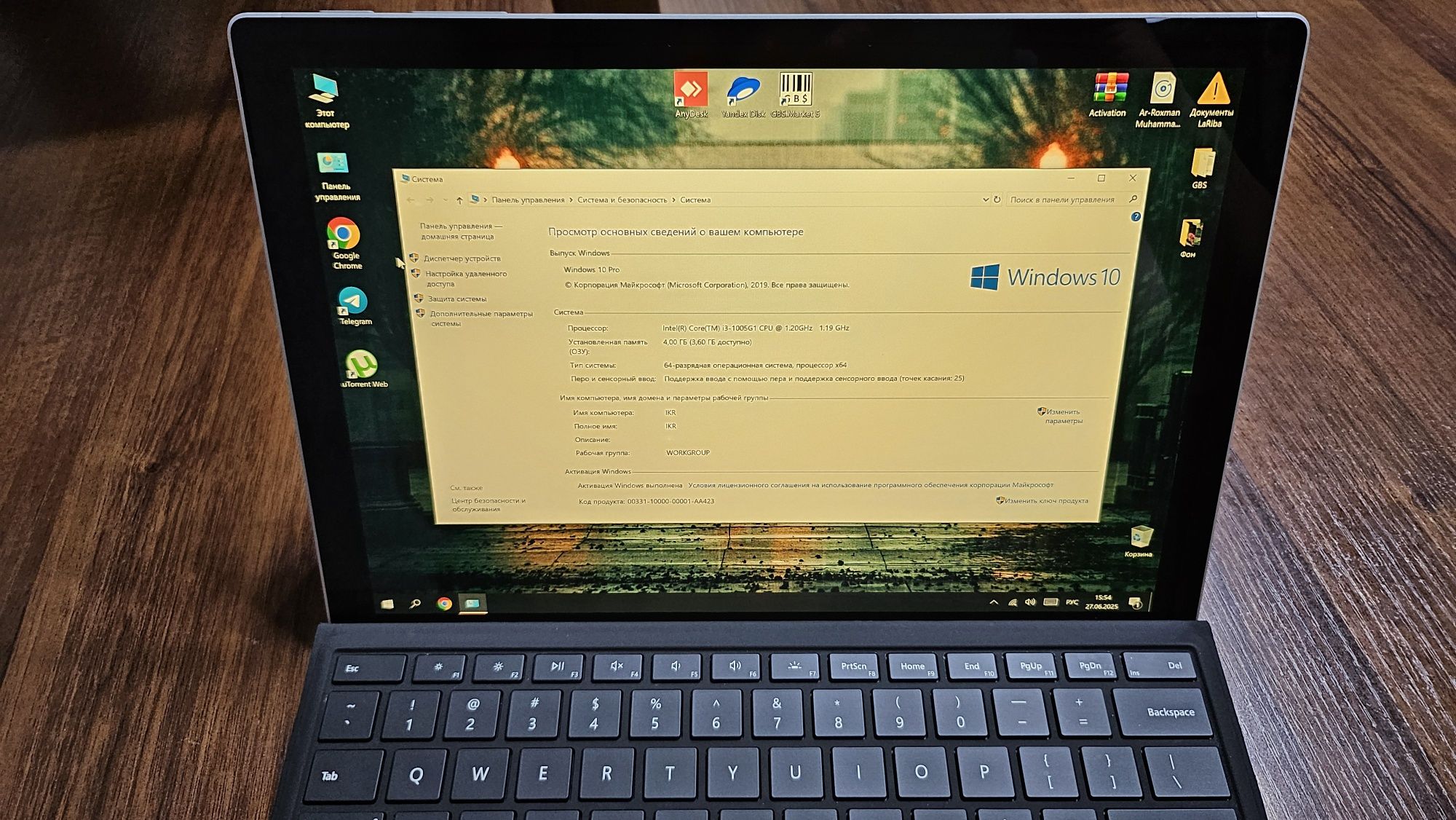Noutbook Microsoft Surface Pro 7 Планшет