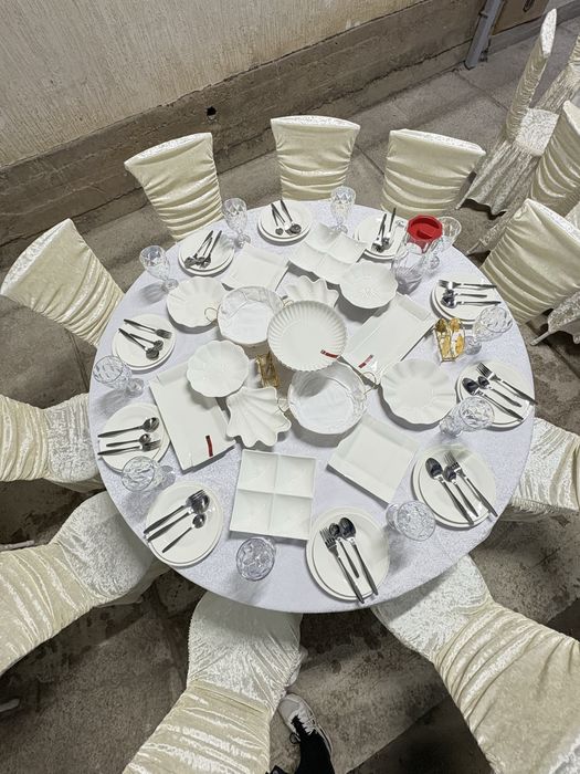 Аренда столов и посуды