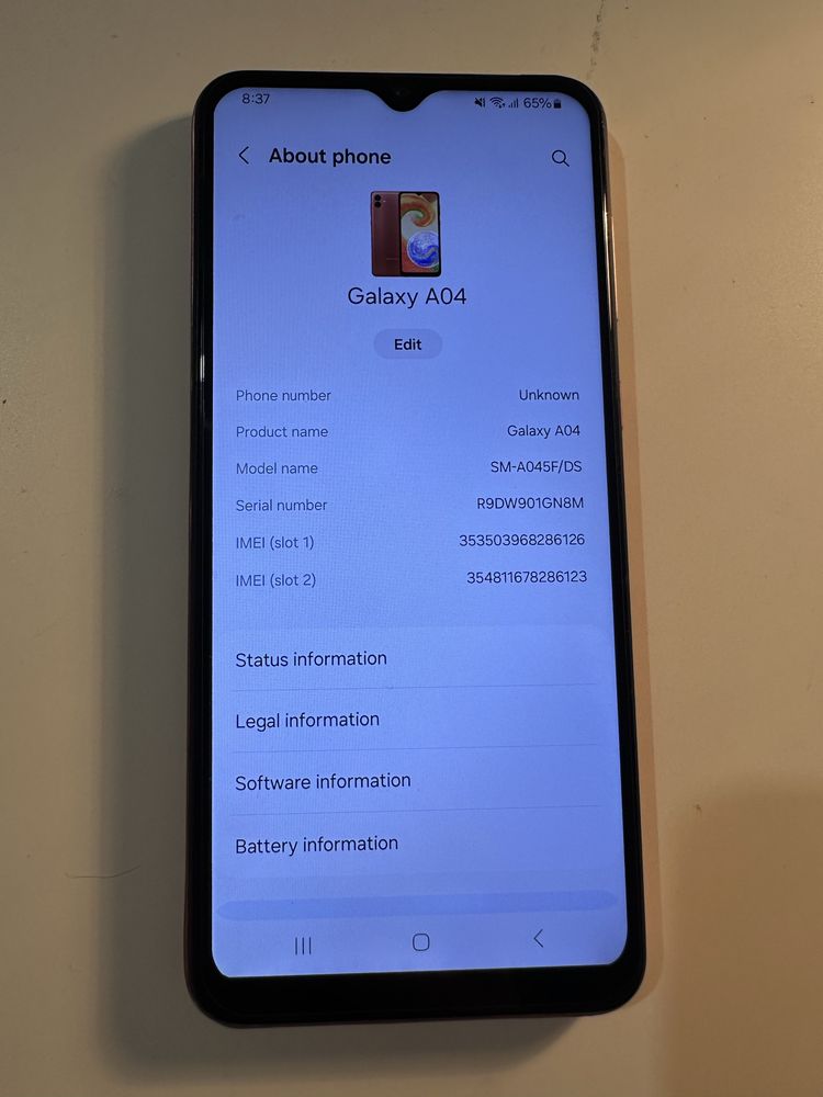 Samsung Galaxy A04 A045F с калъф и протектор