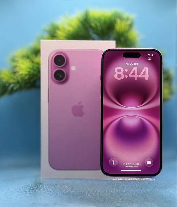 ГАРАНЦИОНЕН!!! Apple iPhone 16, 256GB, 5G, Pink
