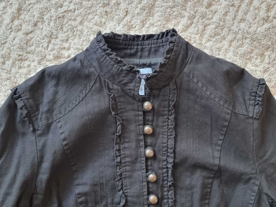 Geaca gins Oasis, gecuta primavara, sacou negru marimea 38