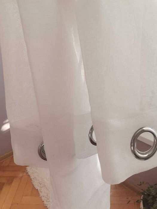 Два броя луксозни пердета Ленена структура НОВИ Topfinel Германия