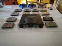 Nintendo 64 с 12 игри - пълен комплект