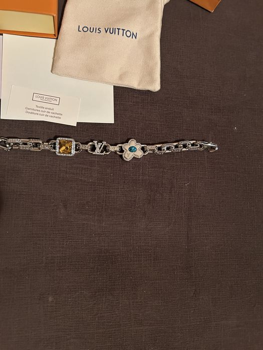 Bratara louis vuitton silver