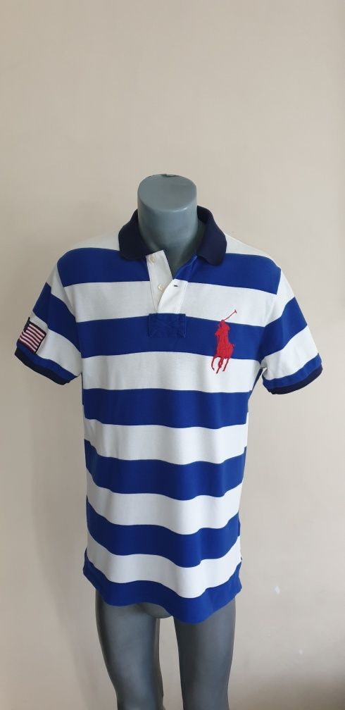 POLO Ralph Lauren USA  Pique Cotton Slim / L ОРИГИНАЛ! Мъжка Тениска!