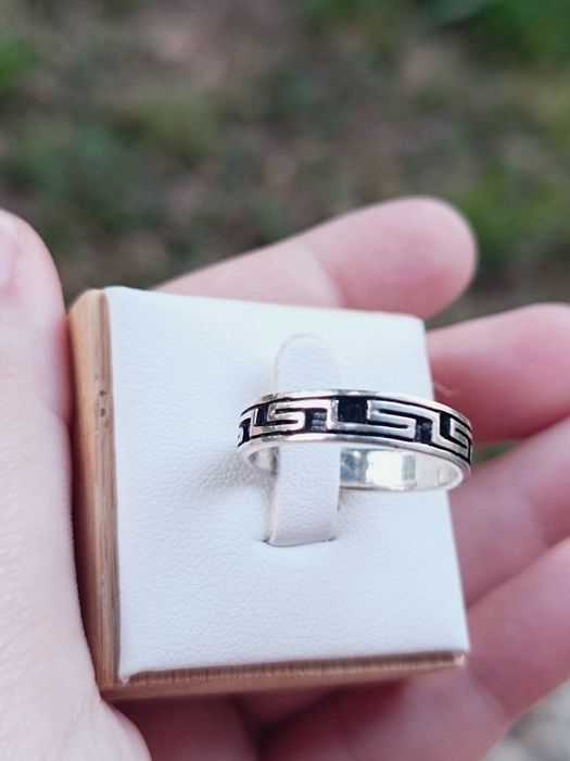 Inel din argint de 925, model grecesc, ce simbolizeaza infinitul