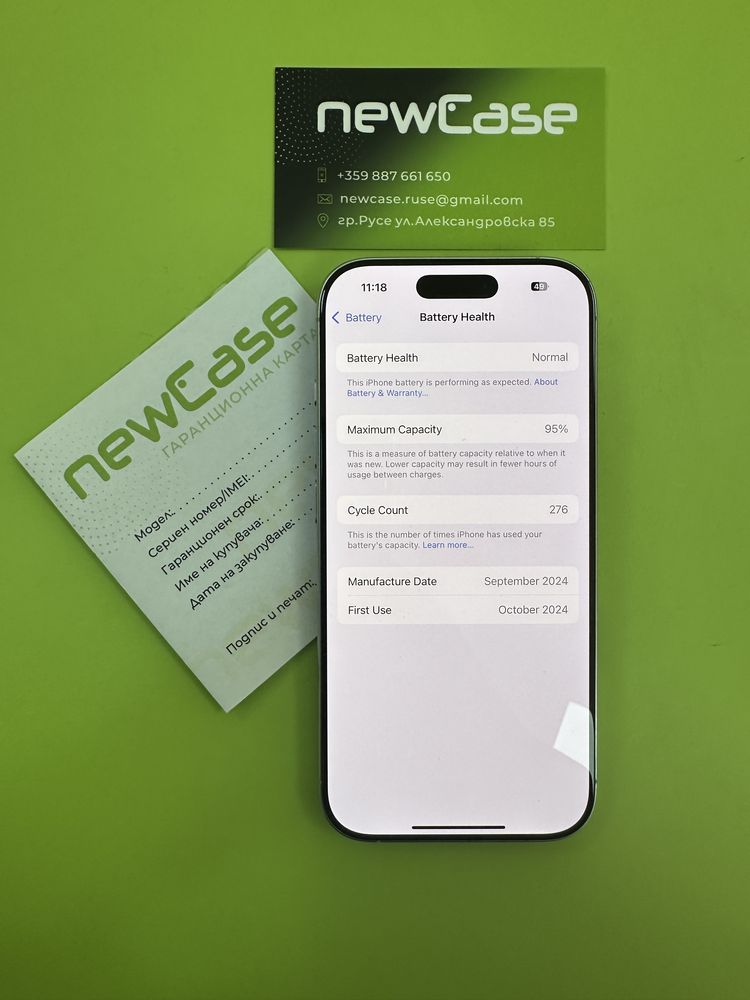 Iphone 16 Pro 256GB 1749лв. Възможен лизинг през Tbi