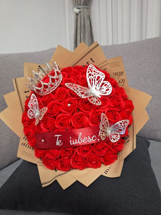 Buchet trandafiri sapun