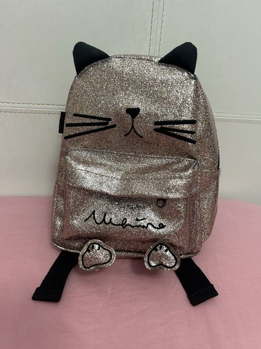 Rucsac pisica cu glitter Zara