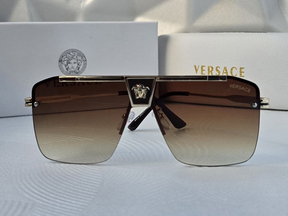 Мъжки слънчеви очила маска кафеви