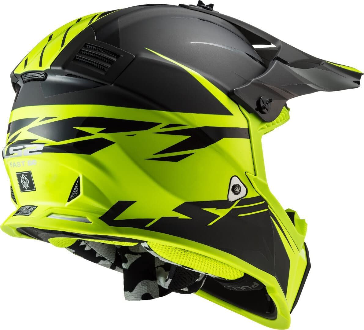 Casca Motocross,LS2 Fast EVO Roar,Marime 3XL, 61-64 CM