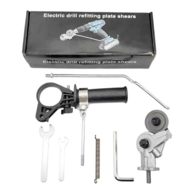 Set adaptor cu role pentru taiat tabla si materiale din fier, cu maner