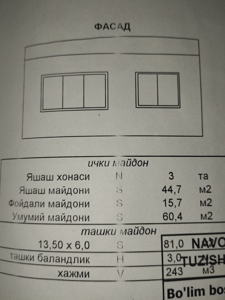 Продаётся 3х комнатная квартира!