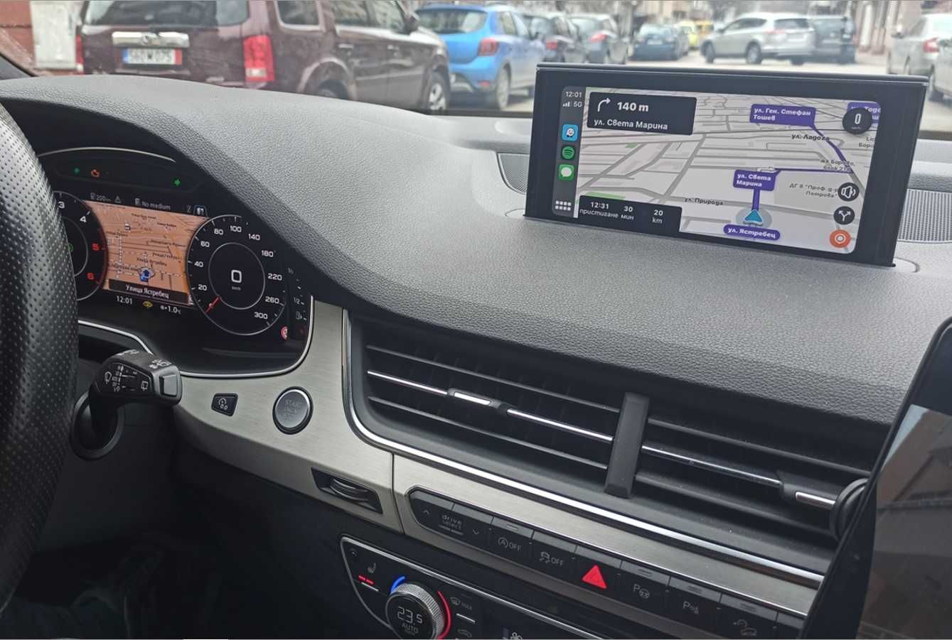 Ауди активиране/отключване Apple CarPlay Android Audi MIB2 карта 2025
