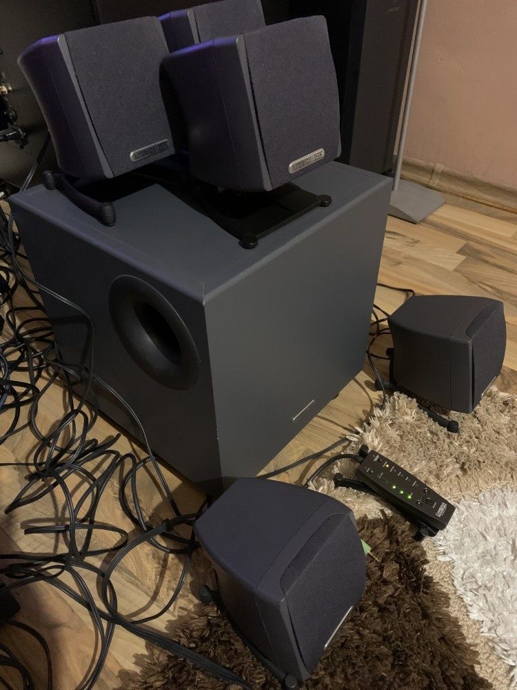 Boxe 5.1 gaming cambridge soundworks thx 550W plus placa sunet creativ
