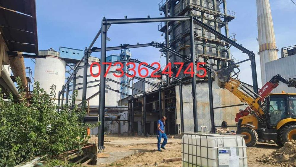 Hale si structuri metalice din stoc prorpiu la pret de producator
