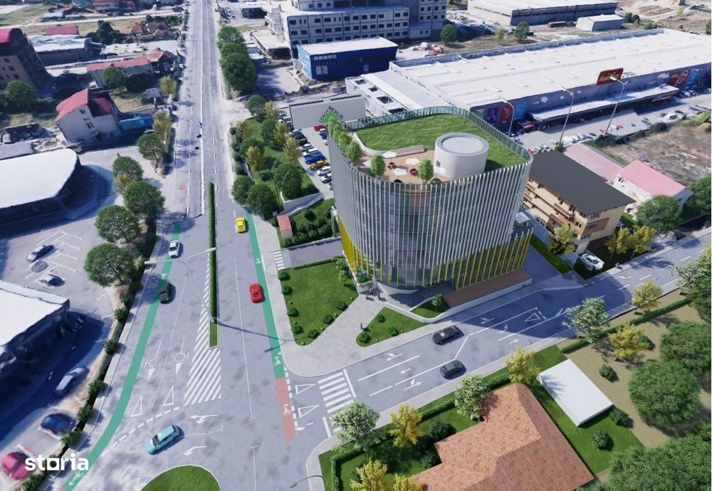 Teren pe Calea Turzii cu PUZ aprobat in 2025 cladire 3S+P+5E+R
