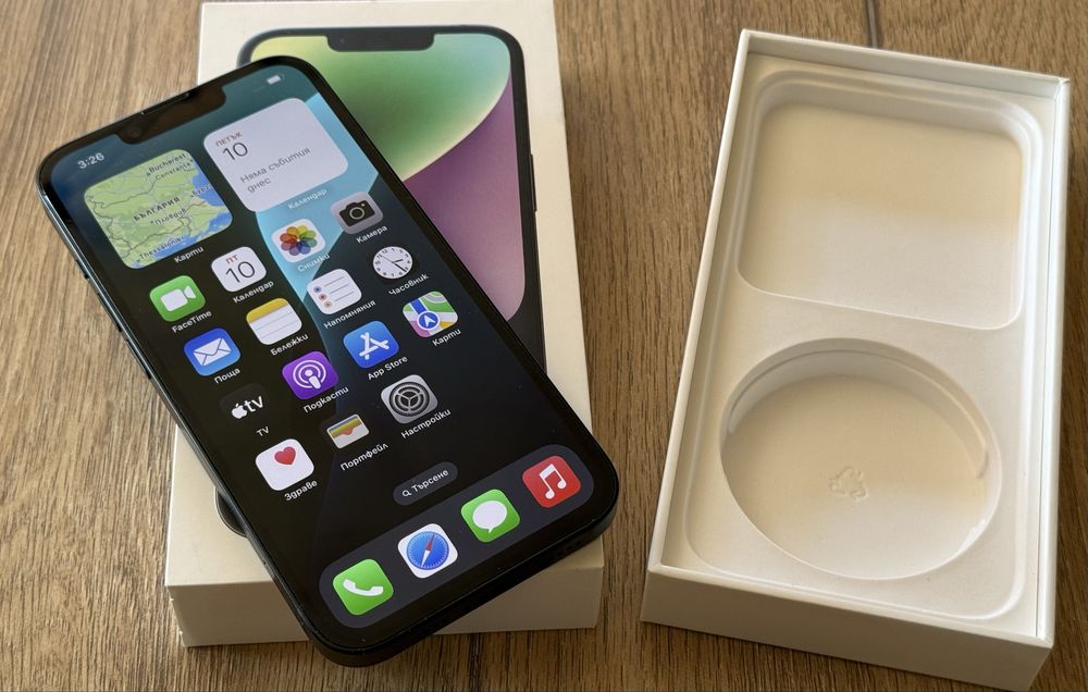 Iphone 14 Black 256GB - Като Нов!!