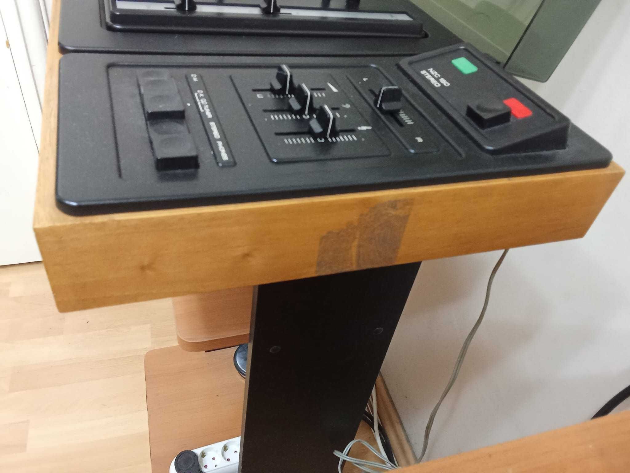 Pick up plus boxe Tesla + casetofon si amplificator JVC