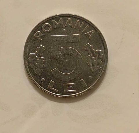 Monedă 5 LEI datată din anul 1993