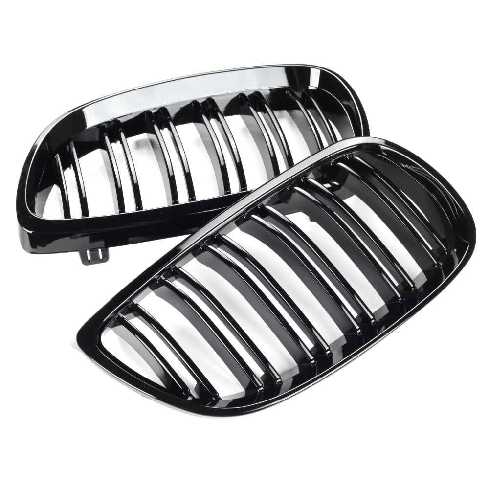 Set 2 grile duble M negre BMW Seria 3 Coupe E92 Cabrio E93 2006-2010