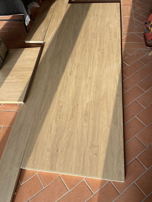 Blat de bucatarie cu efect stejar