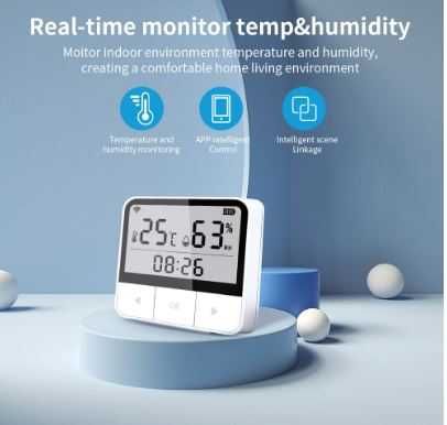 Wi-fi термометър   с влагомер и аларма  за инкубатор, оранжерия и стая
