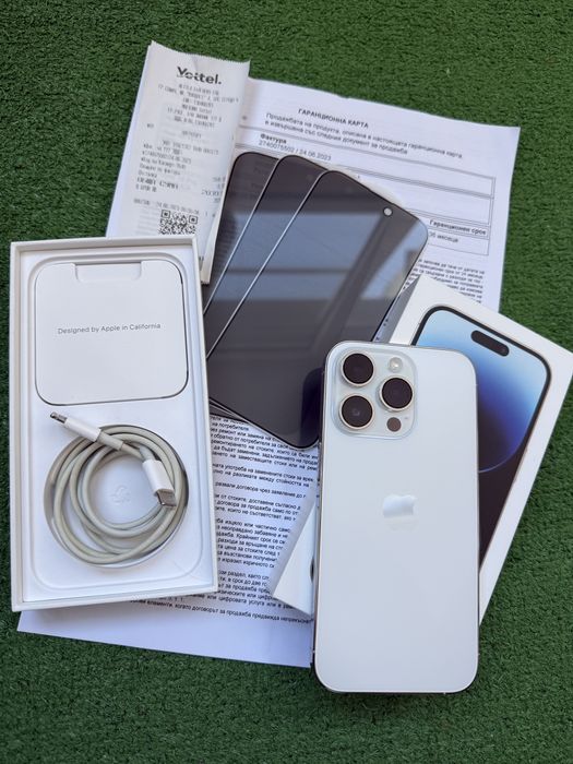 Iphone 14 pro 128 gb SILVER, с остатъчна гаранция до 24.06.2026 г.