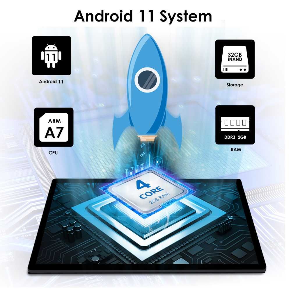 7" 2-DIN мултимедия с Android 12,  европейско качество
