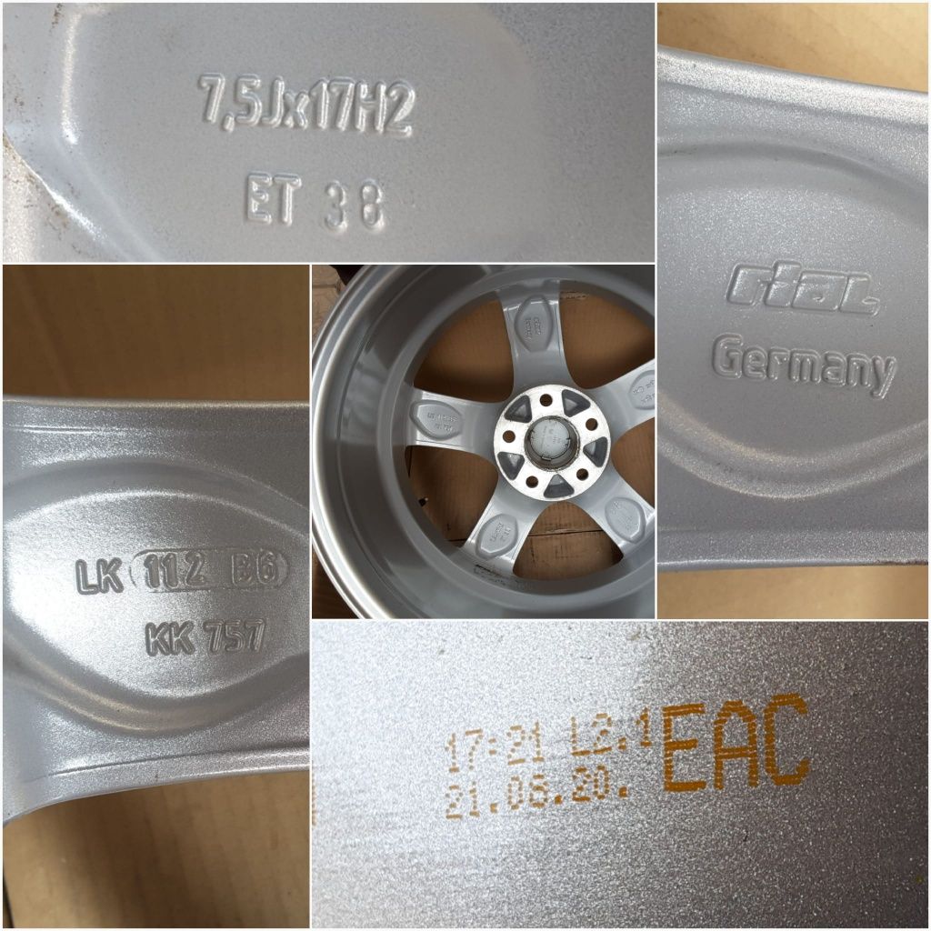 jante aliaj 17; 5x112; Vw Passat b6,b7,b8,CC,Alltrack,Tiguan,Golf 5,6