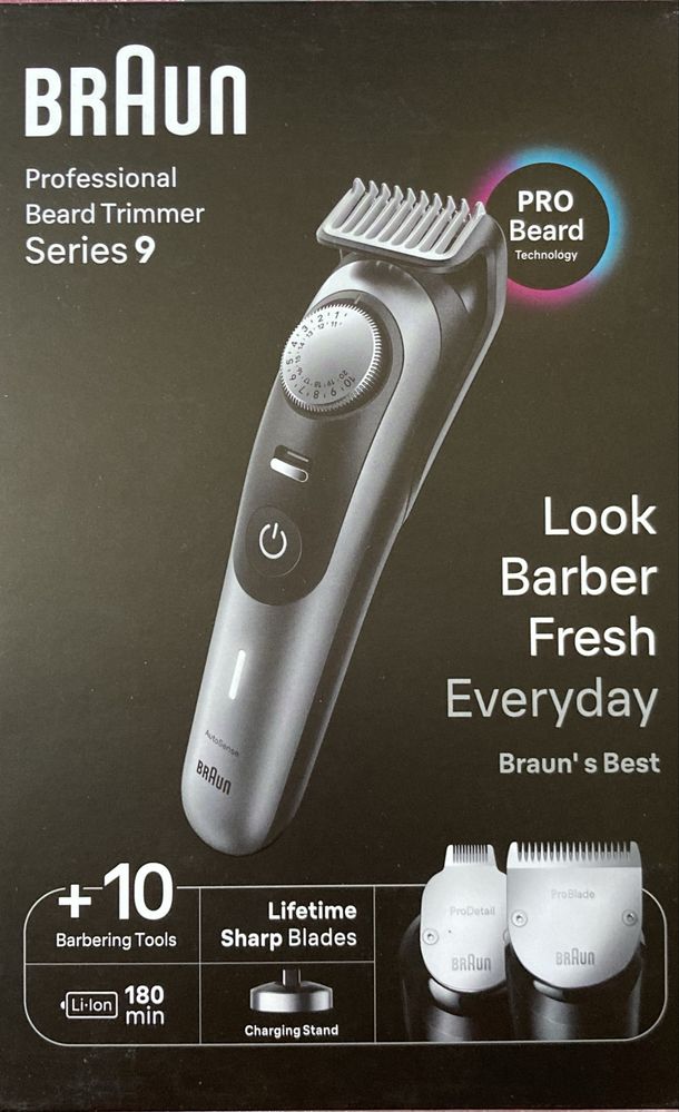 Braun Beard Trimmer Series 9 model BT9420 sigilat
