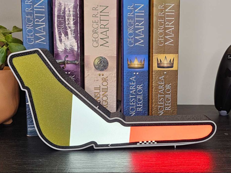 Circuit Monza – Lightbox decorativ 3D