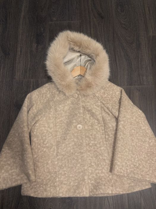 Страхотно мъхесто палтенце! Ново! Универсален размер