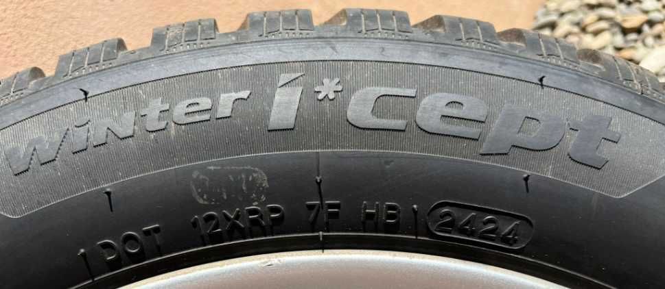 Jante aliaj 5x120mm cu anvelope iarna noi, 205/55 R16 BMW E39 E46, E90