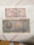 Bancnote de 100 de lei din 1966 și de 10 lei din același an.